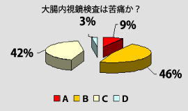 大腸内視鏡検査のアンケート結果